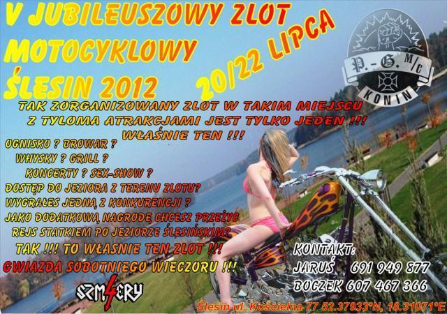 V Zlot Motocyklowy SLESIN Poland, 20-22.08.2012